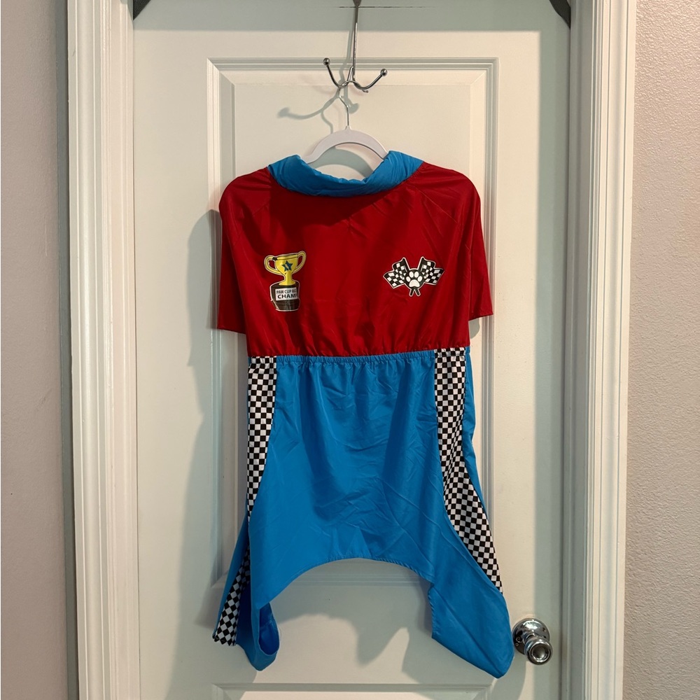 Dog Racing Themed Red and Blue Shirt
